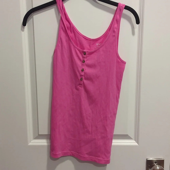 Old Navy Tops - Old Navy Pink Fitted Tank Top